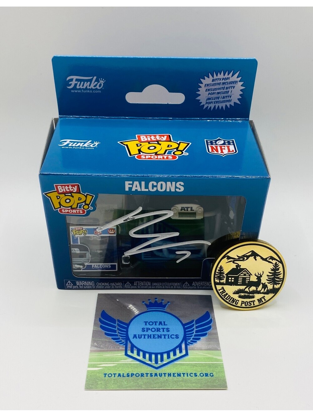 Bijan Robinson Signed Funko Bitty Pop With COA (3221296)